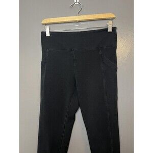 Max & Mia Leggings Womens Medium Black High Rise Pocket Stretch Ankle Pants